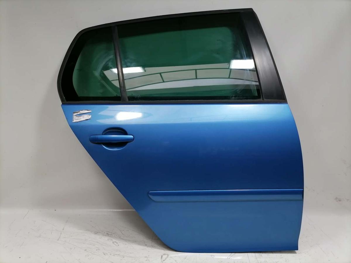 VW GOLF V original Tür hinten rechts LC5G-Coasta Blue Pearl Fließheck BJ05